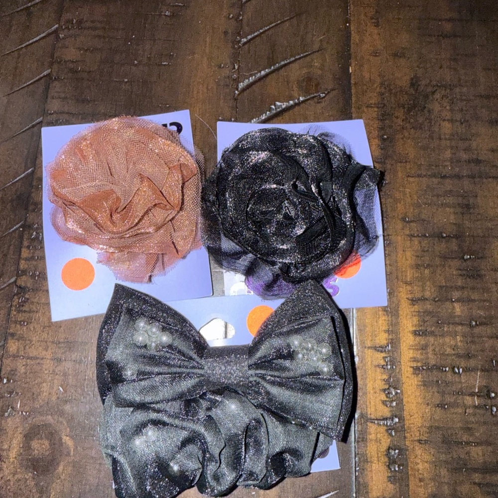 Elegant Black and Brown Hair Accessories Set